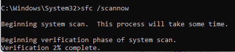 Use SFC to Fix File System Errors Windows 10